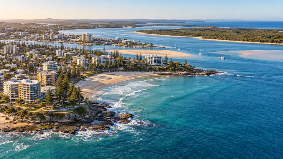 Caloundra coastline and beaches
